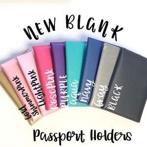 Brand new blank passport cover